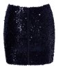 Spódniczka mini cekinowa czarna Cottelli S